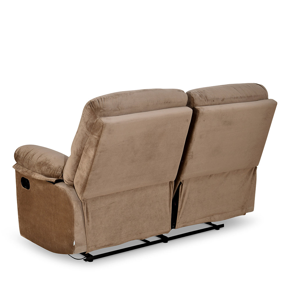 Nilkamal Skelton 2 Seater Manual Recliner (Velvet Brown)