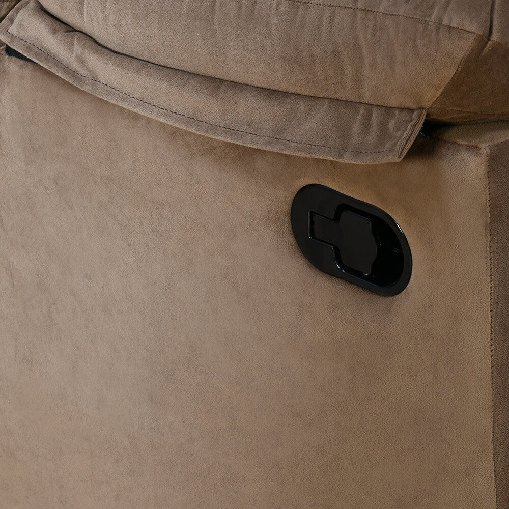 Nilkamal Skelton 3 Seater Manual Recliner (Velvet Brown)