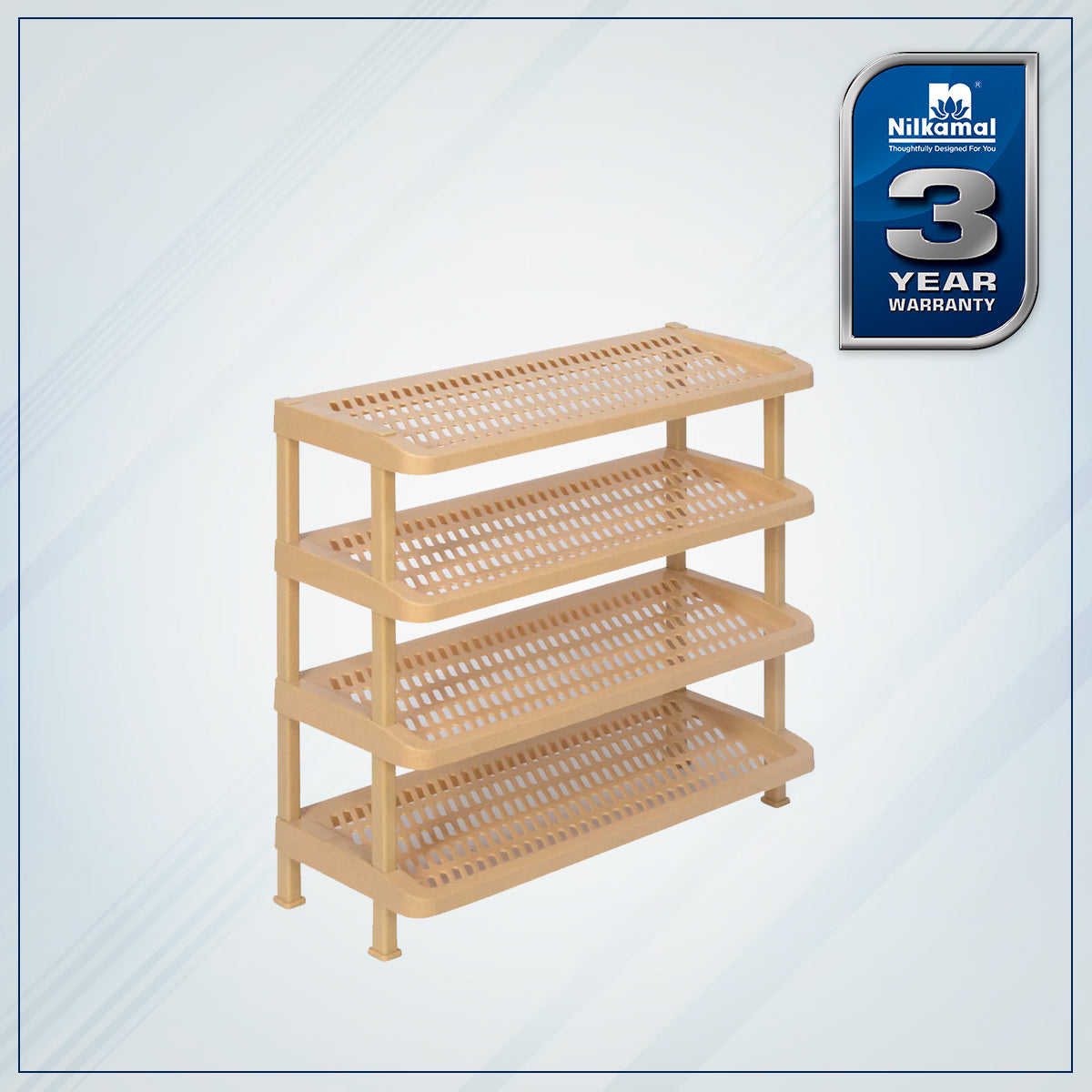 Nilkamal Multirack 04 (Marble Beige)