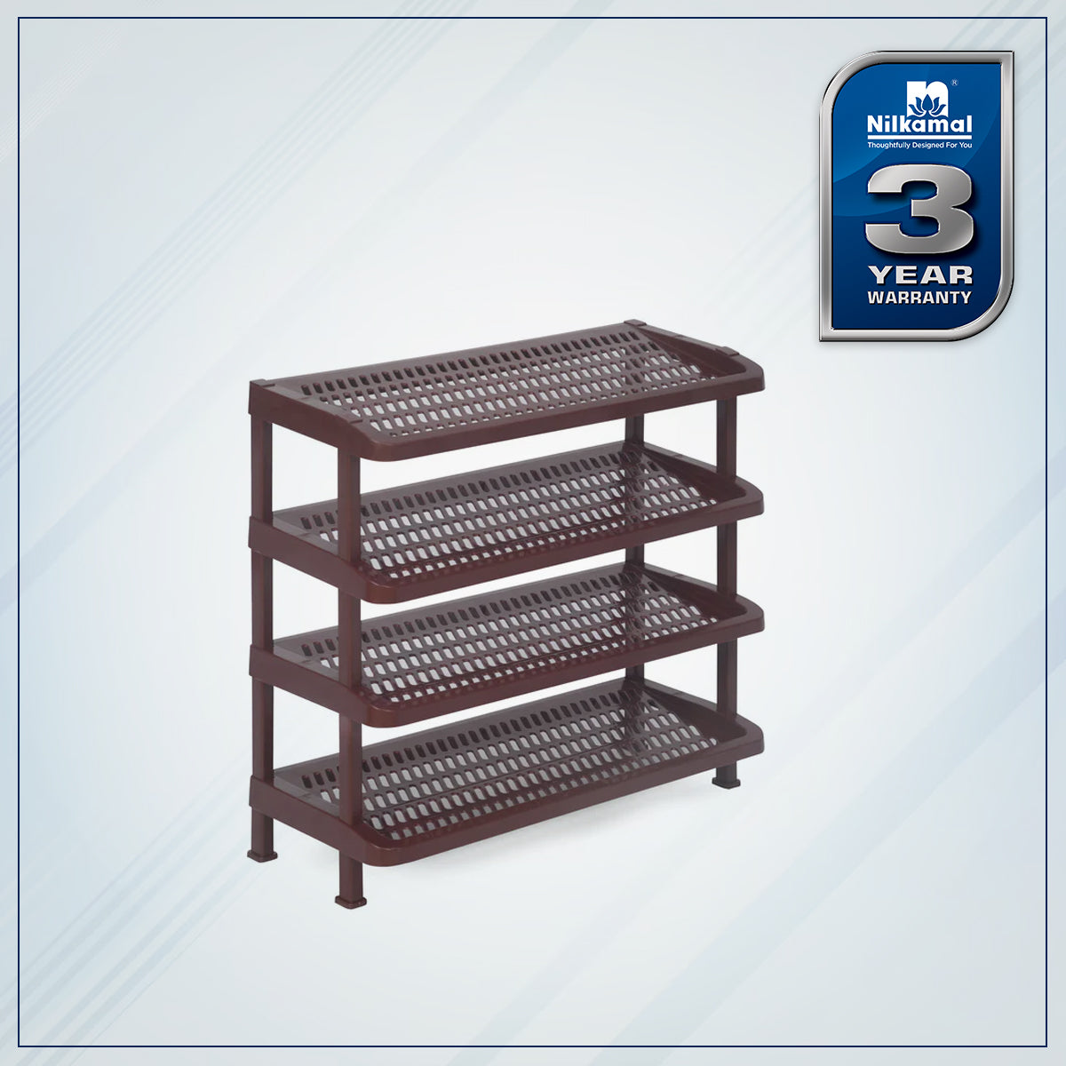 Nilkamal Multipurpose Rack 04 (Maroon)