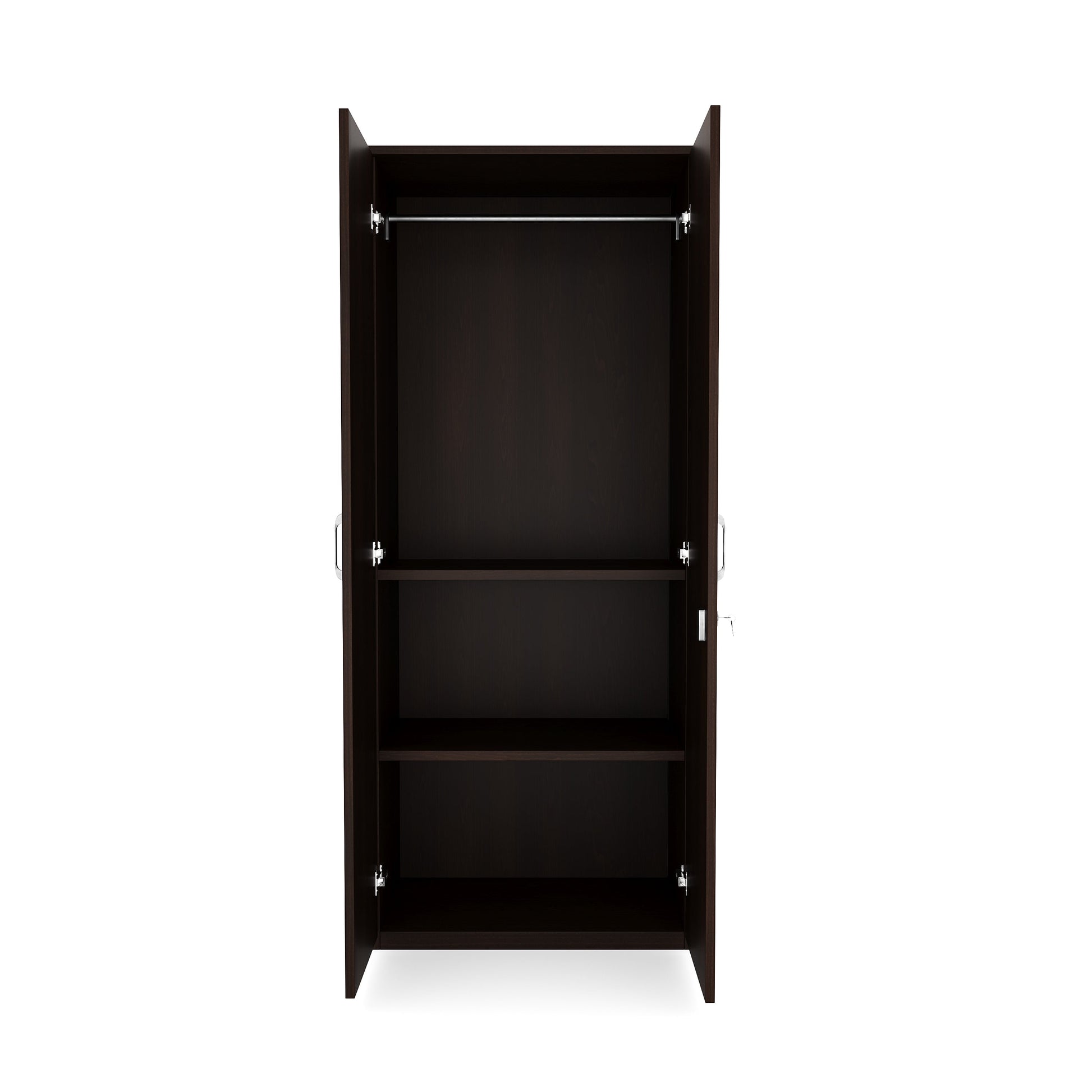 Nilkamal Willy 2 Door Mirror Wardrobe (New Wenge)