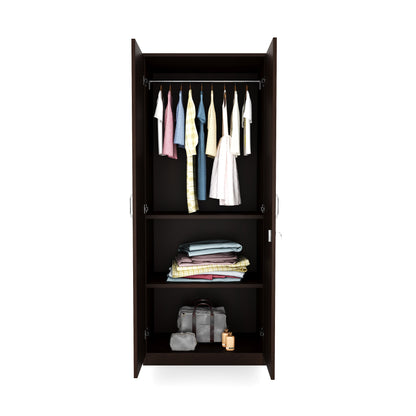 Nilkamal Willy 2 Door without Mirror Wardrobe (New Wenge)