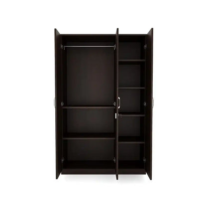 Nilkamal Willy 3 Door Wardrobe without Mirror (New Wenge)