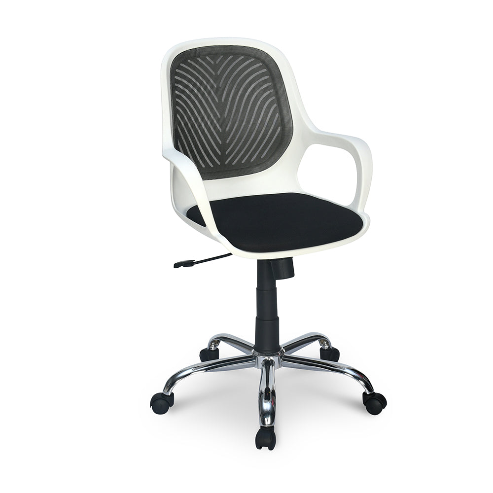 Nilkamal Yaris Mid Back Chrome Base Chair