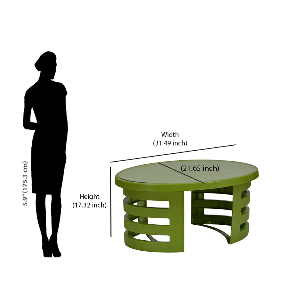 Nilkamal Mystique Center Table with Glass Top