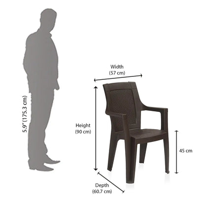 Nilkamal Mystique Plastic Arm Chair