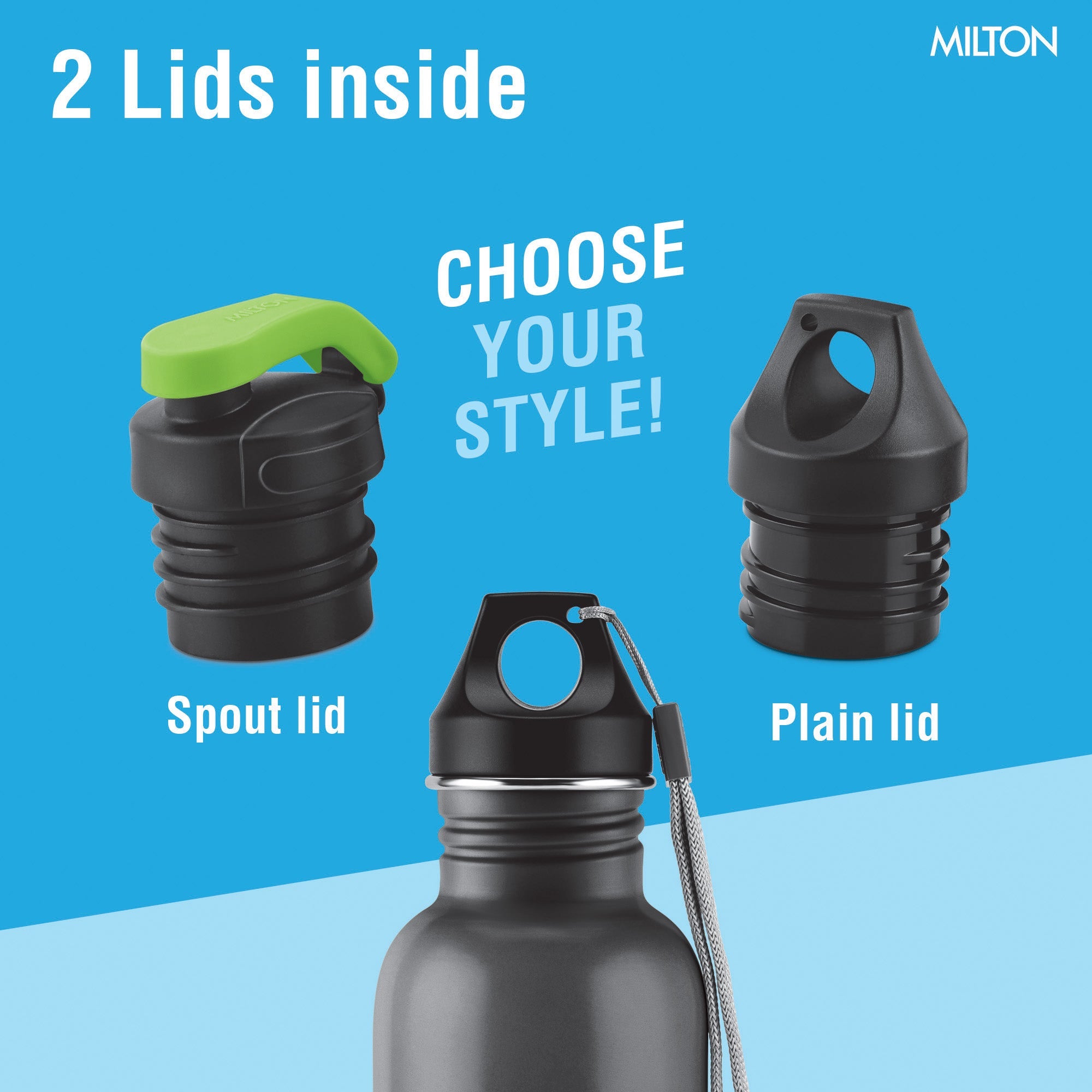 Marine Bottle with Two Lids (Milton)