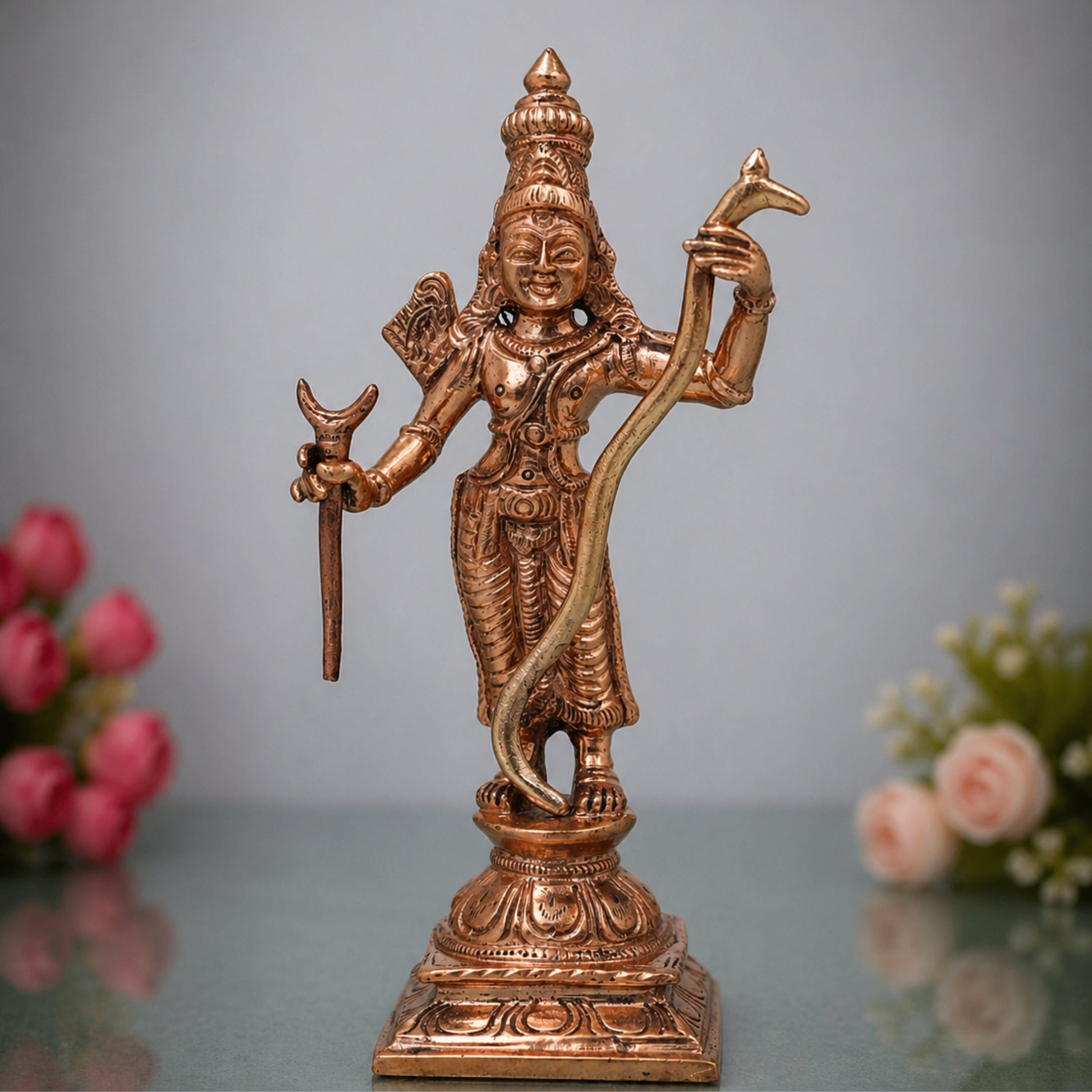 Bronze Rama Idol, Shri Ramachandra Kodanda Rama Murti, Gold, 5 Inch, 1 Piece