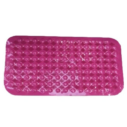 Extra-Long ANTI-MICROBIAL Non-Slip Bath Tub Mat - Vinyl (Blue) - By Tike Smart