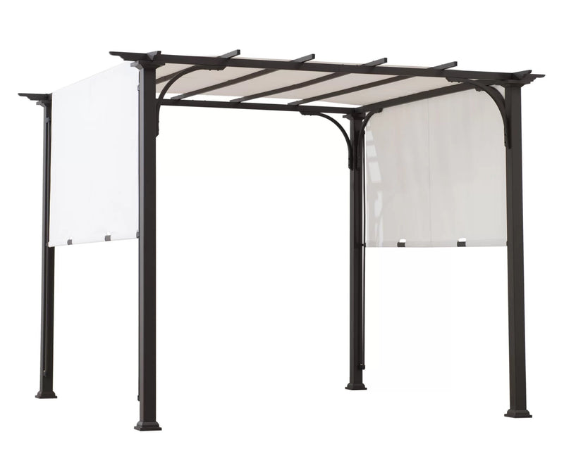 Briana Outdoor Pergola For Garden,Terrace (Black)