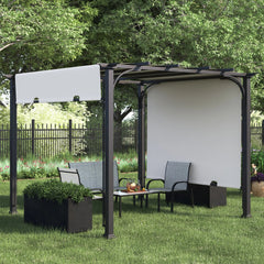 Briana Outdoor Pergola For Garden,Terrace (Black)