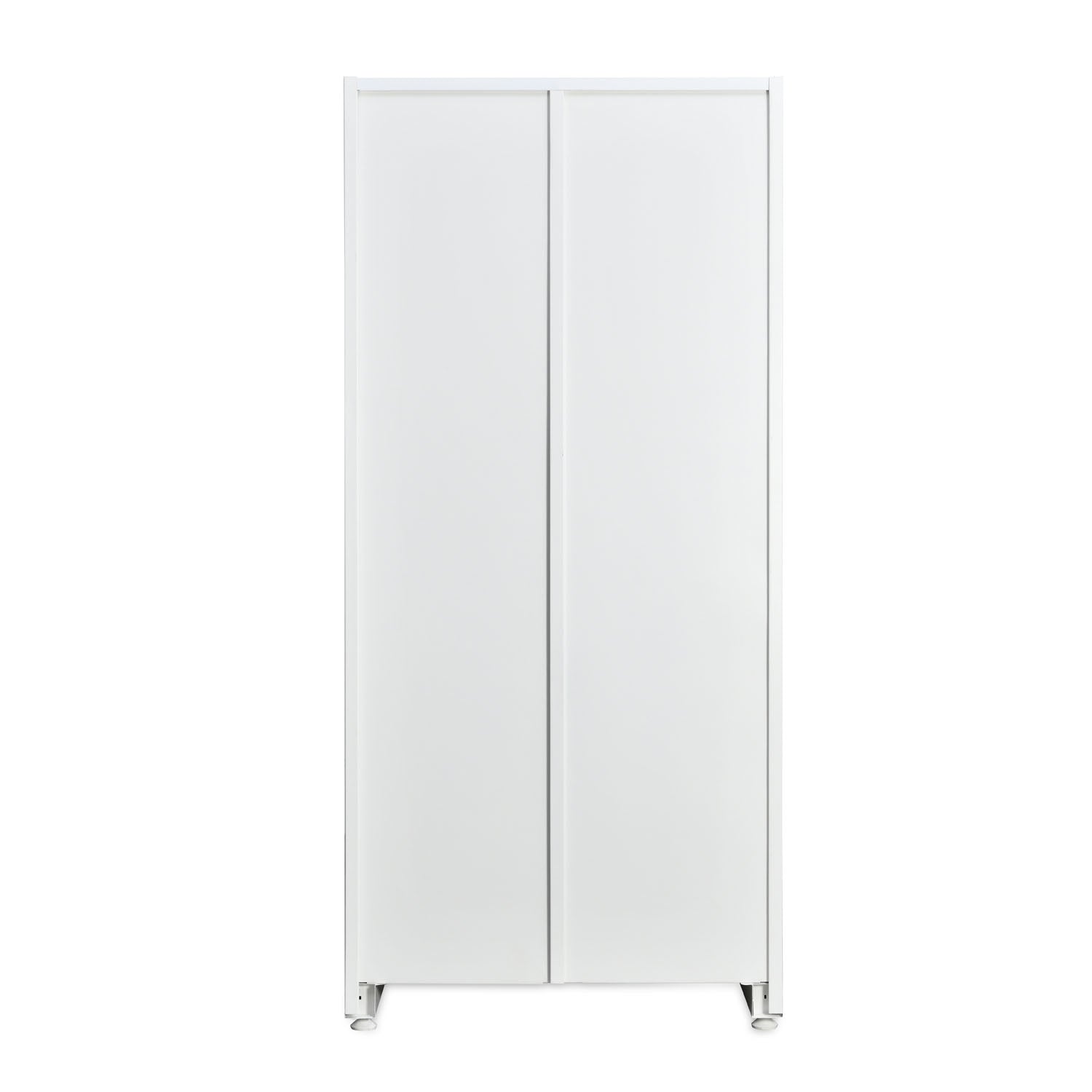 Nilkamal Mercury 2 Door Steel Wardrobe (Voilet / White)
