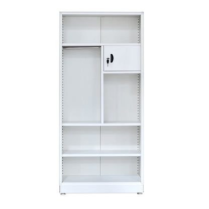 Nilkamal Mercury 2 Door Steel Wardrobe (Voilet / White)