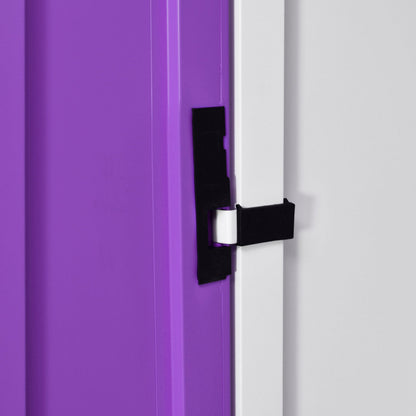 Nilkamal Mercury 2 Door Steel Wardrobe (Voilet / White)