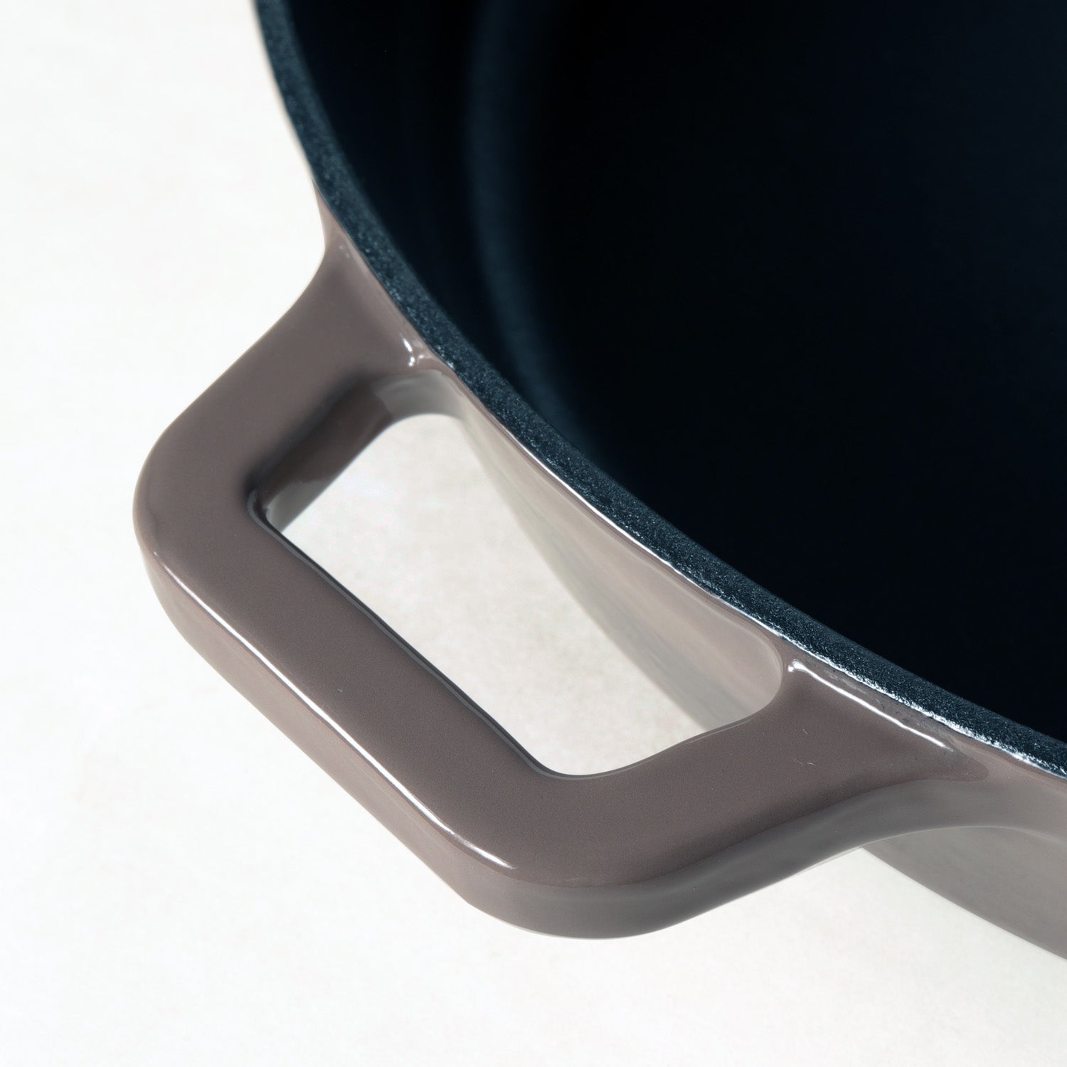 Meyer Enamel Cast Iron Kadai, 26cm, Grey