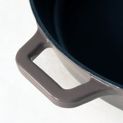 Meyer Enamel Cast Iron Kadai, 26cm, Grey