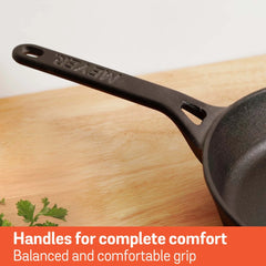 Meyer Pre-Seasoned Cast iron Frypan/Skillet single handle, 20cm