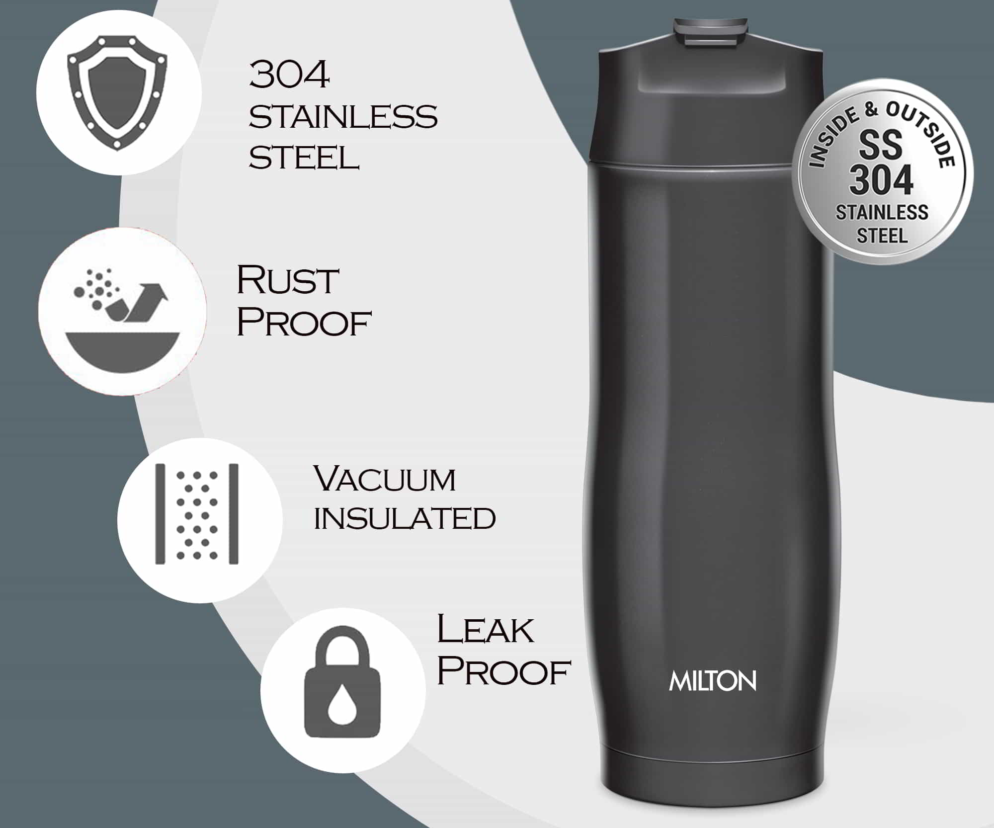 Personalized Revive Thermosteel Water Bottle (Milton)
