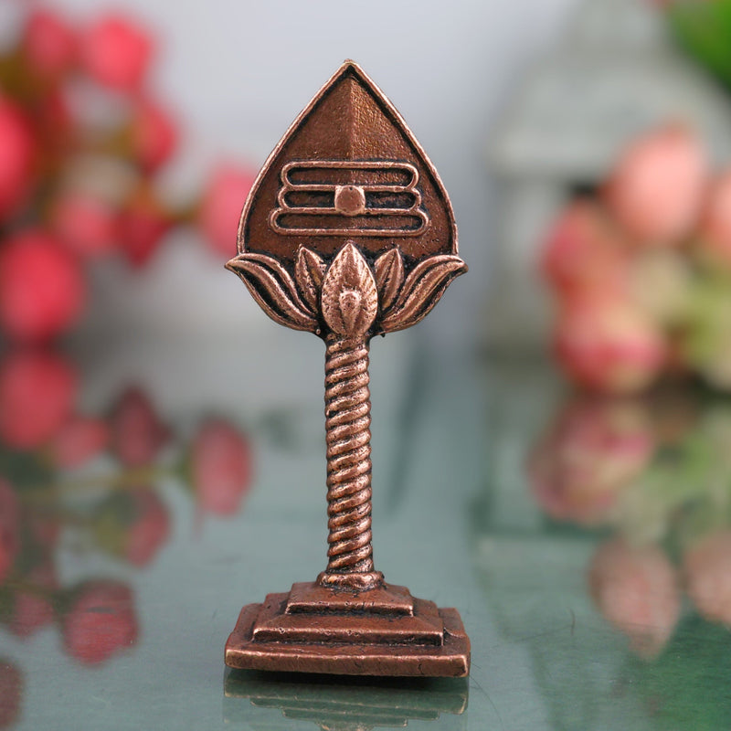Copper Murugan Vel Idol,Tamra Velayudham, Skanda Subramanya Kartikeya Shakti Vel for Puja & Home Temple, Brown, 2.5 Inch, 1 Piece