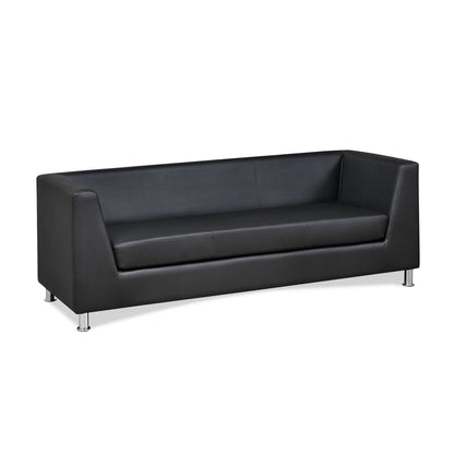 Nilkamal Russo 3 Seater Sofa (Black)