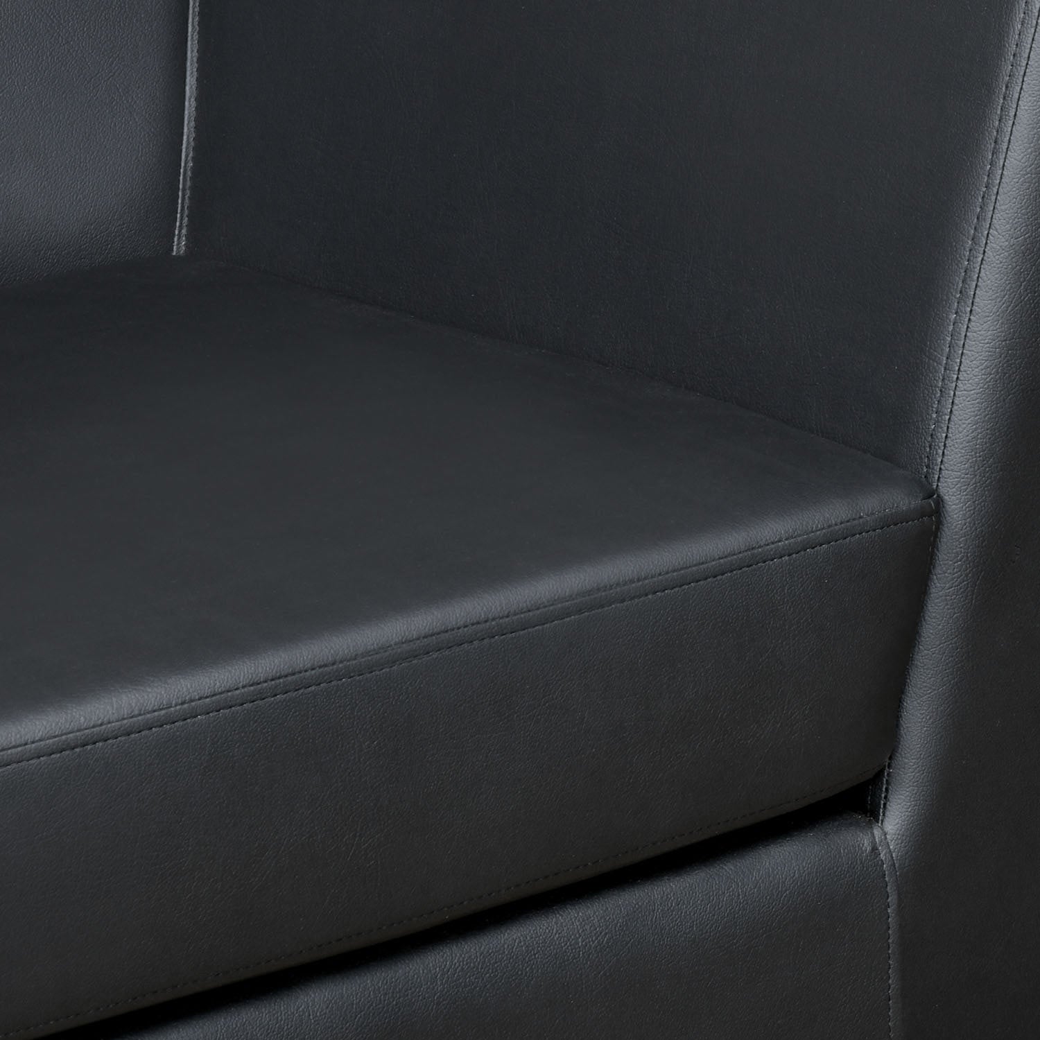 Nilkamal Russo 3 Seater Sofa (Black)