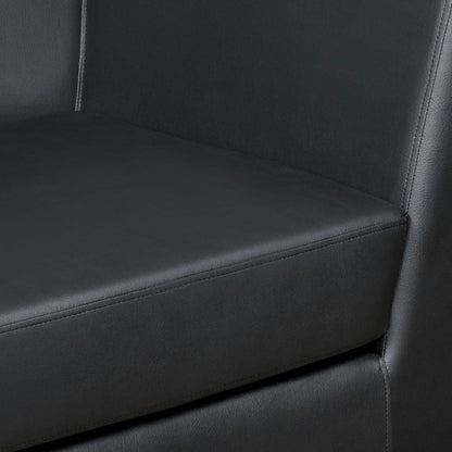 Nilkamal Russo 3 Seater Sofa (Black)