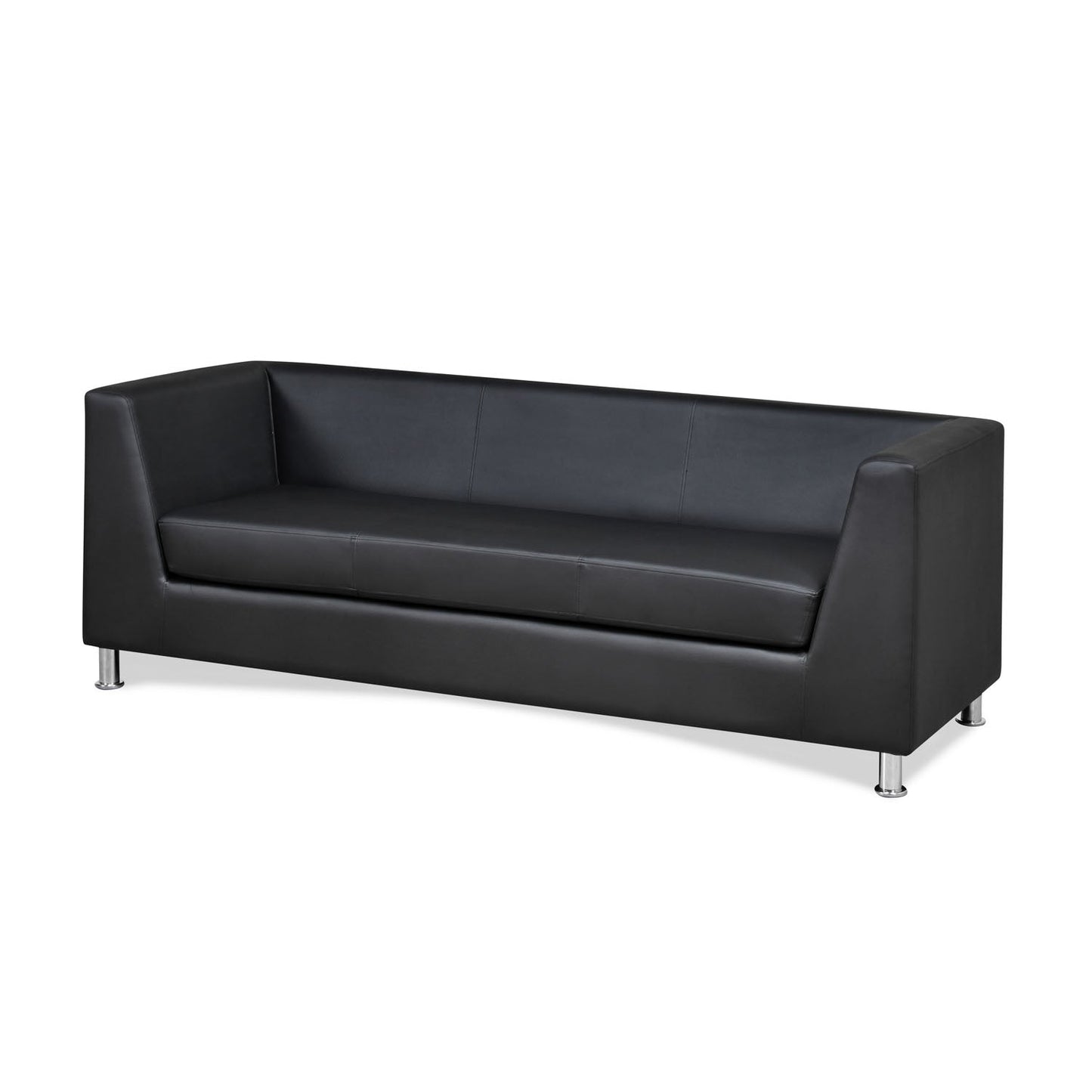 Nilkamal Russo 3 Seater Sofa (Black)