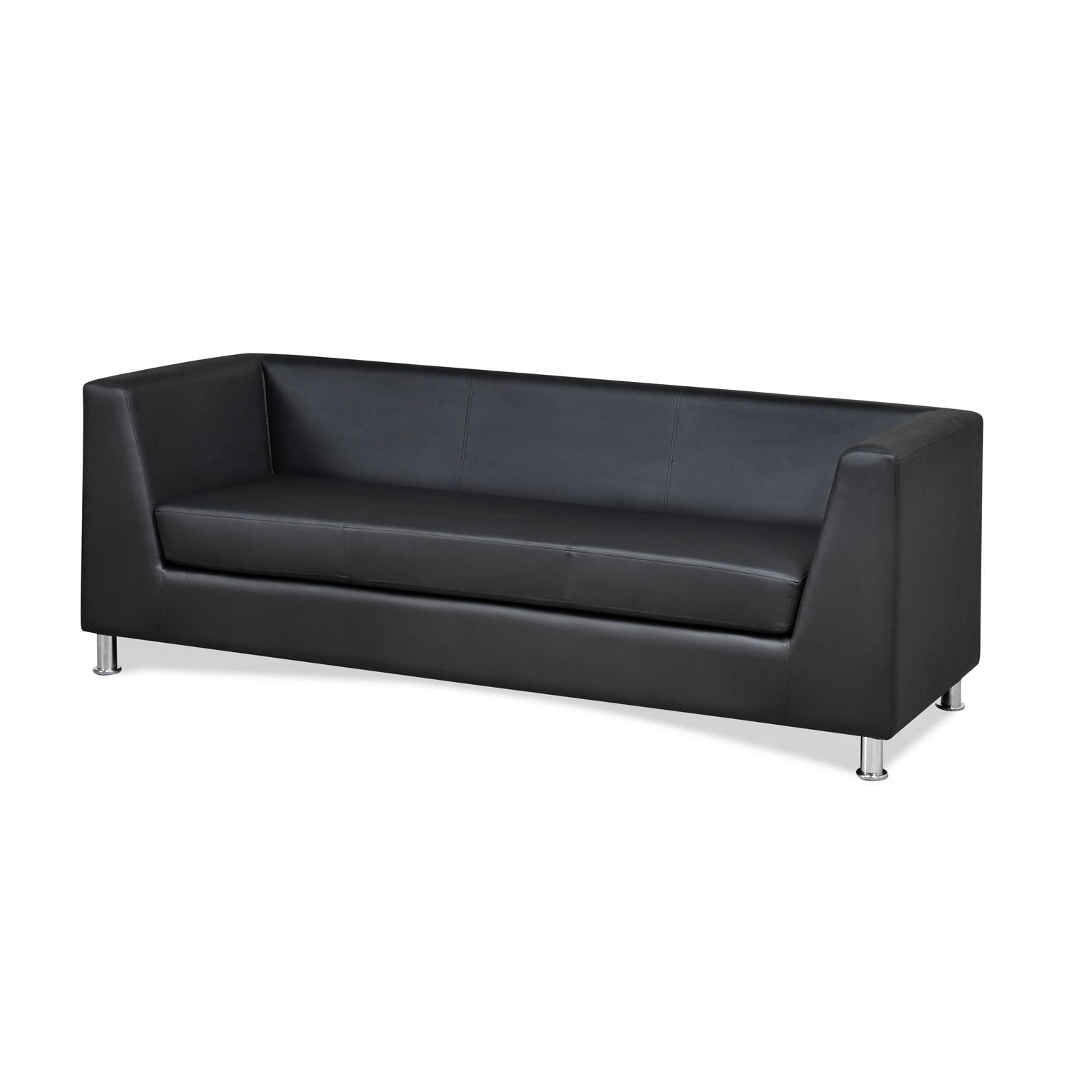 Nilkamal Russo 3 Seater Sofa (Black)