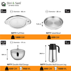 Stainless Steel 72 PCS Dinner Set (6 People) Nifty