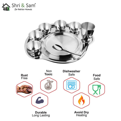 Stainless Steel Thali Set (1 Person) Nifty