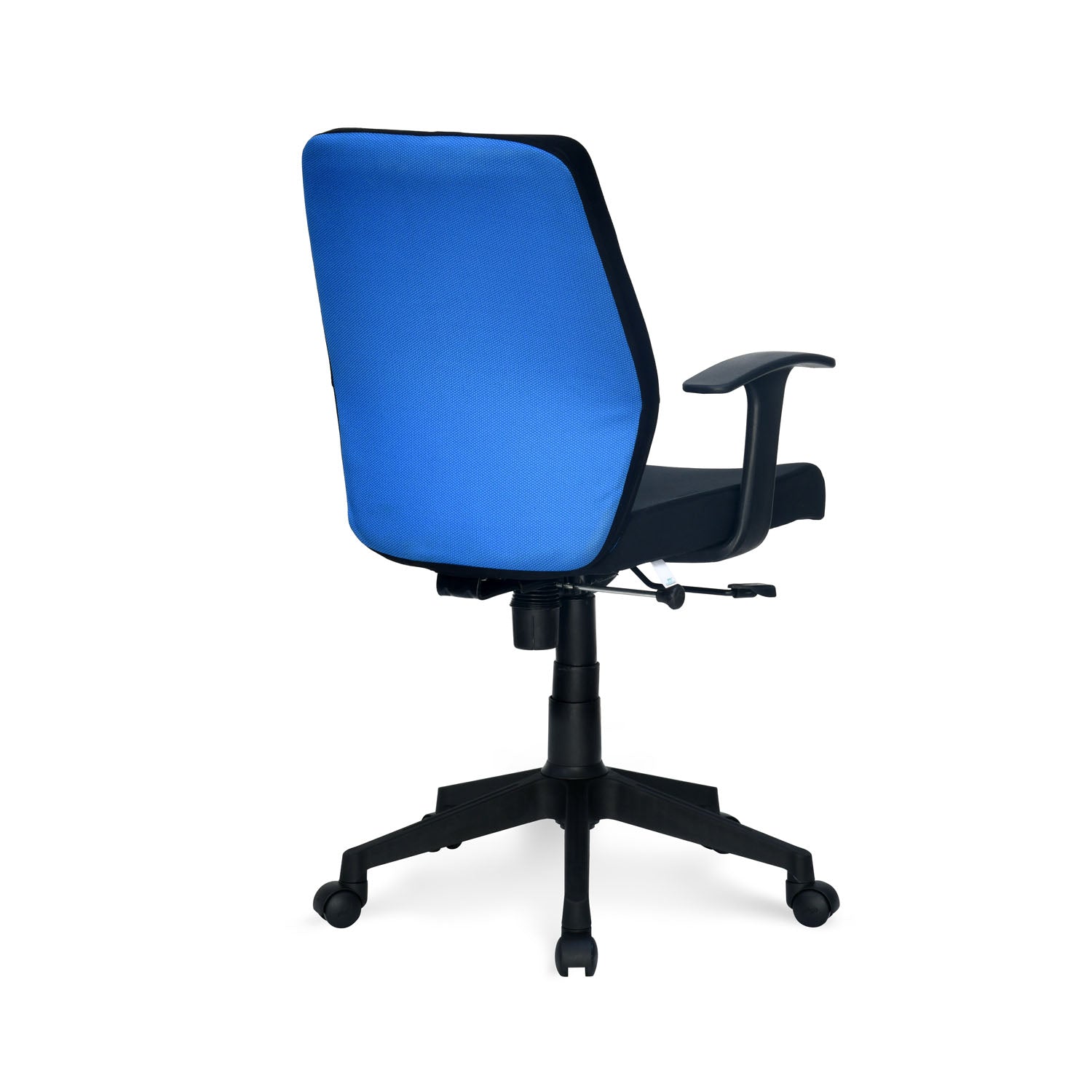 Nilkamal Nile Neo Low Back Upholstered Office Chair with Push Back Mechanism (Blue)