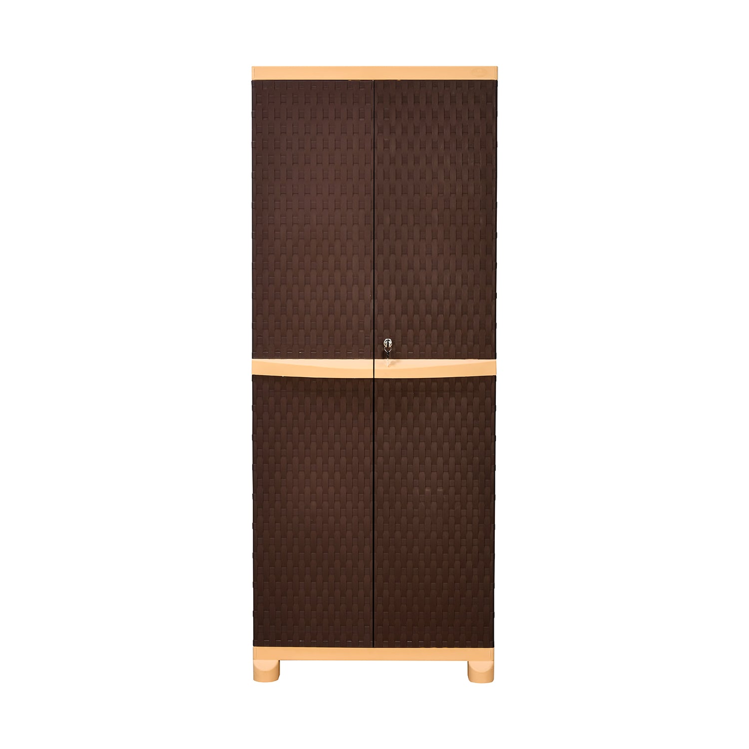 Nilkamal Freedom Big 6 (FB6) Plastic Storage Cabinet (Weather Brown /  Biscuit)