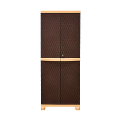 Nilkamal Freedom Big 6 (FB6) Plastic Storage Cabinet (Weather Brown /  Biscuit)