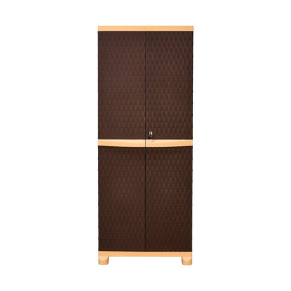Nilkamal Freedom Big 6 (FB6) Plastic Storage Cabinet (Weather Brown /  Biscuit)