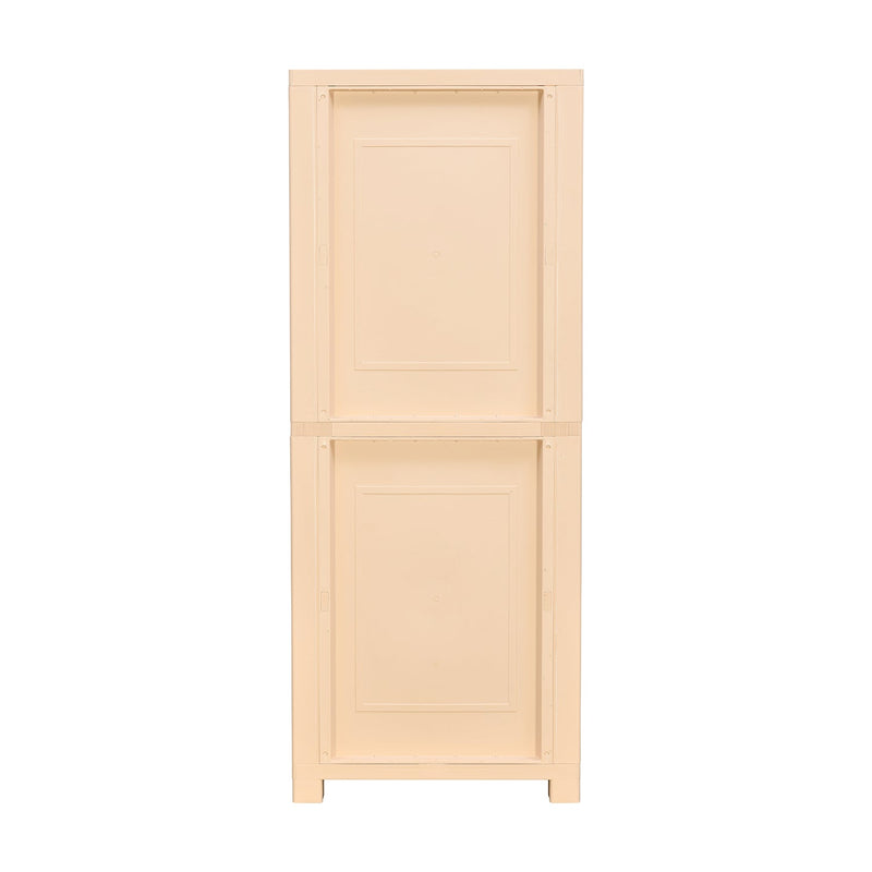 Nilkamal Freedom Big 6 (FB6) Plastic Storage Cabinet (Weather Brown /  Biscuit)