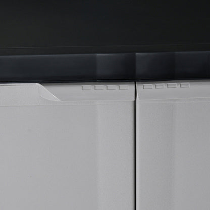 Nilkamal Freedom Mini Small (FMS) Plastic Storage Cabinet (Haze Grey/Charcoal Grey)