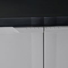 Nilkamal Freedom Mini Small (FMS) Plastic Storage Cabinet (Haze Grey/Charcoal Grey)