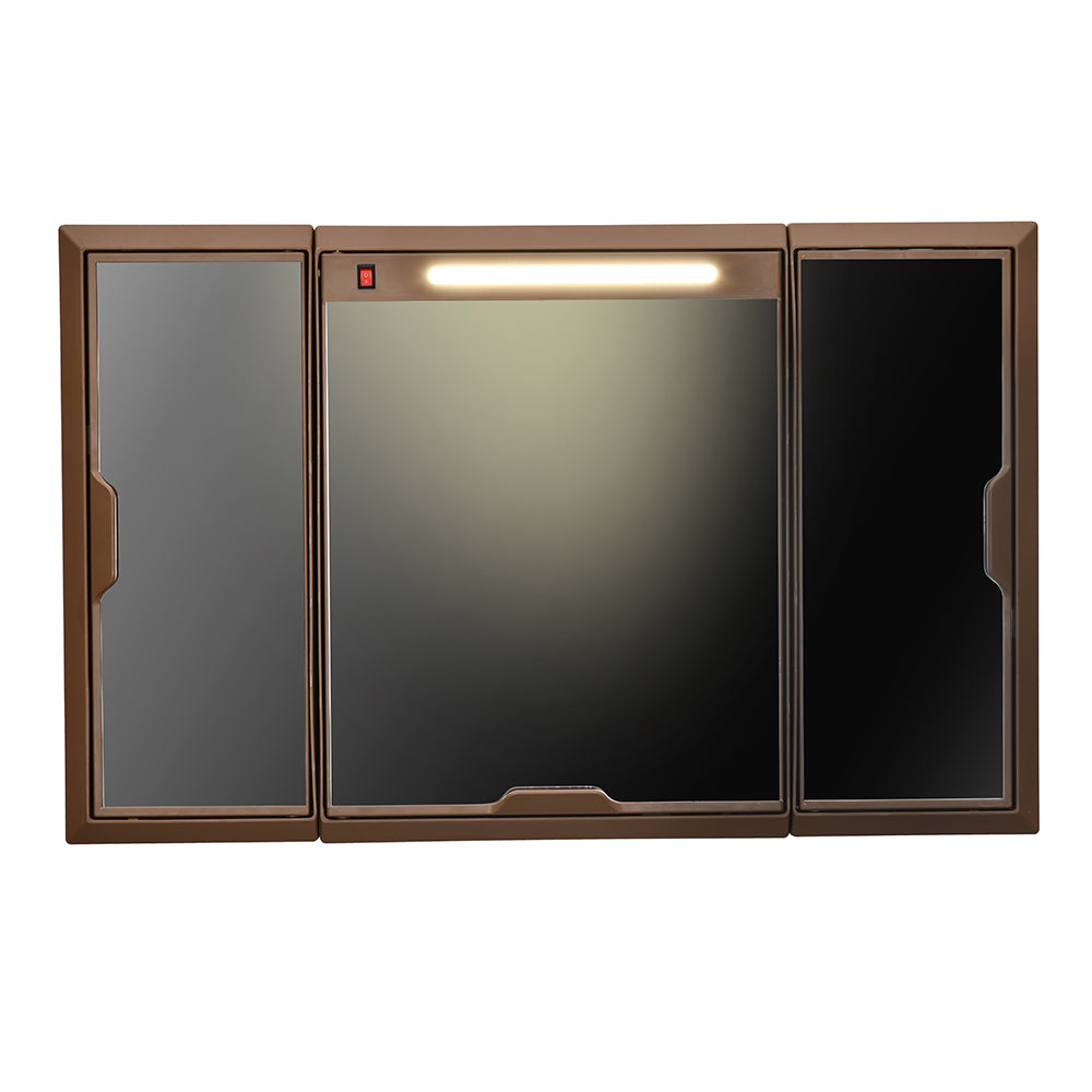 Nilkamal Glory Plastic Cabinet Set with Mirror and LED Diffused Light