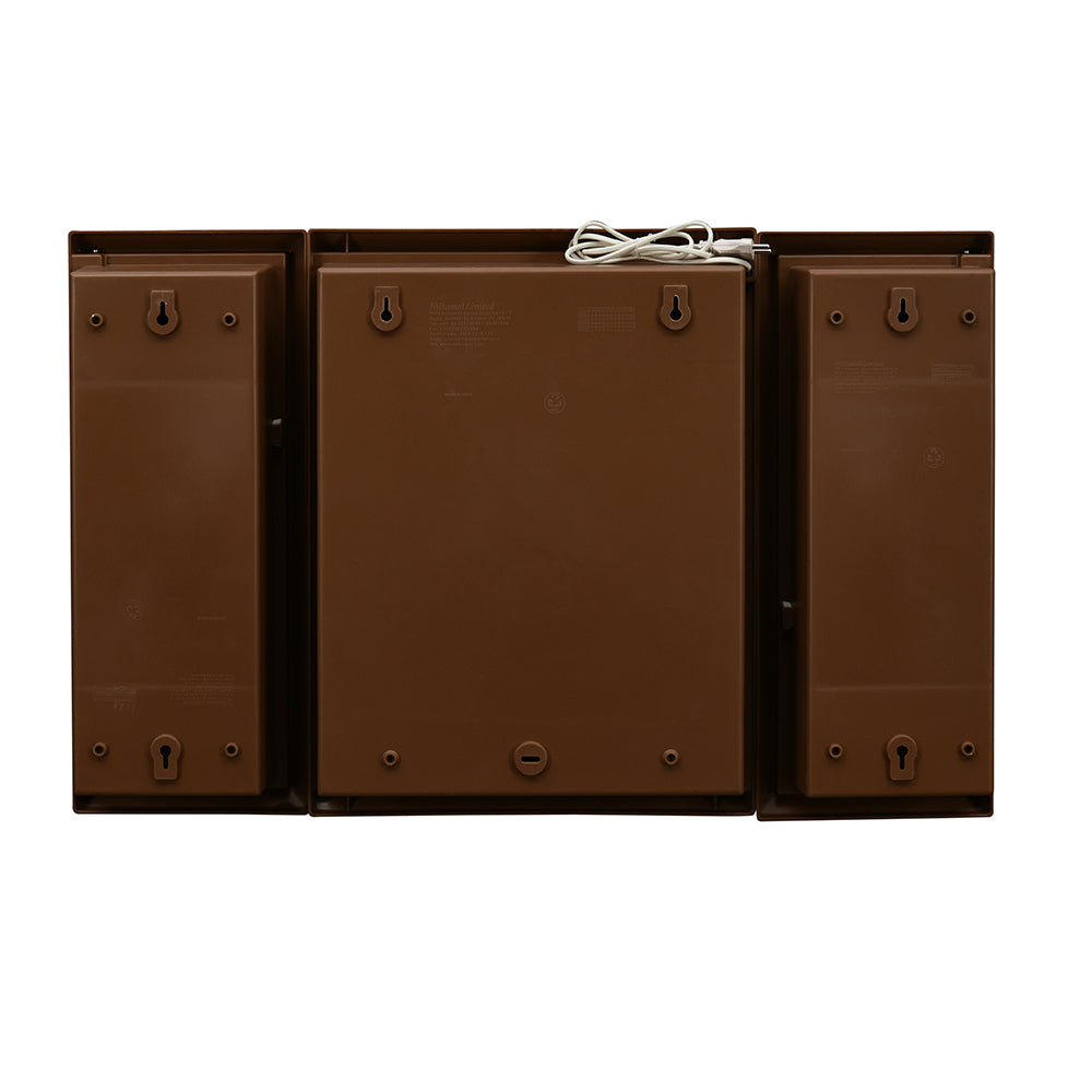 Nilkamal Glory Plastic Cabinet Set with Mirror and LED Diffused Light