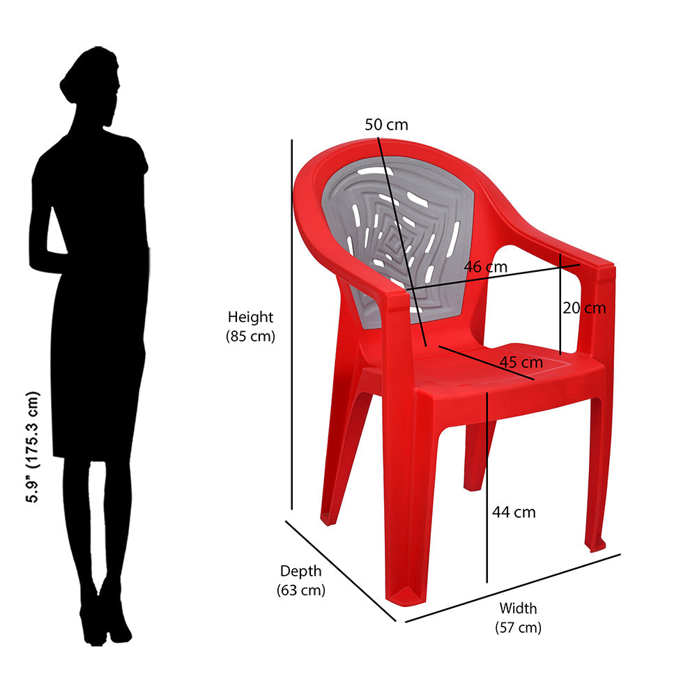 Nilkamal Empire Plastic Arm Chair