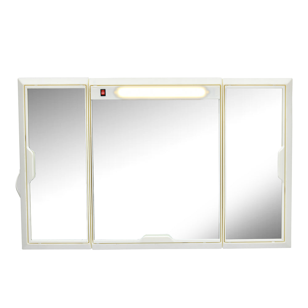 Nilkamal Glory Plastic Cabinet Set with Mirror and LED Diffused Light