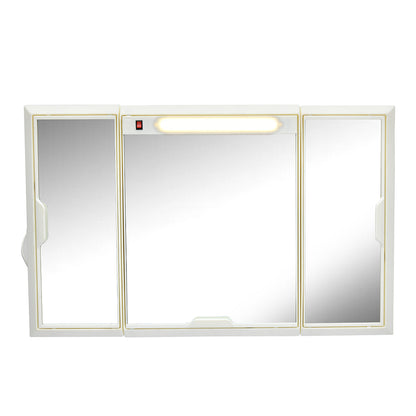 Nilkamal Glory Plastic Cabinet Set with Mirror and LED Diffused Light