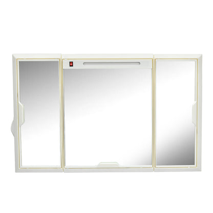 Nilkamal Glory Plastic Cabinet Set with Mirror and LED Diffused Light