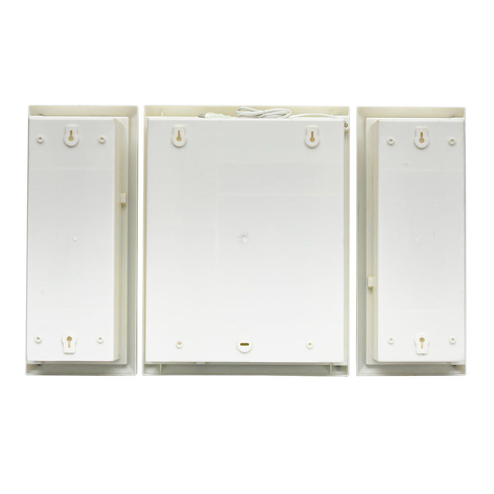 Nilkamal Glory Plastic Cabinet Set with Mirror and LED Diffused Light