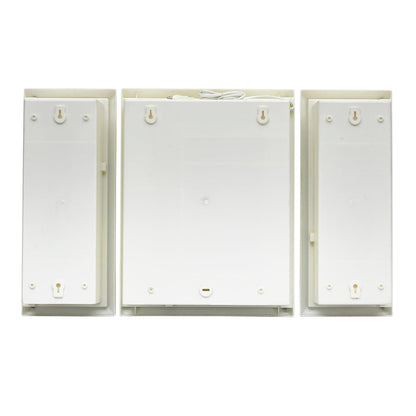 Nilkamal Glory Plastic Cabinet Set with Mirror and LED Diffused Light