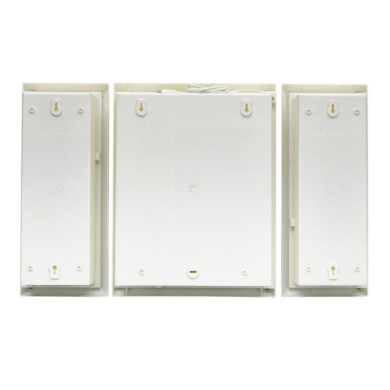 Nilkamal Glory Plastic Cabinet Set with Mirror and LED Diffused Light