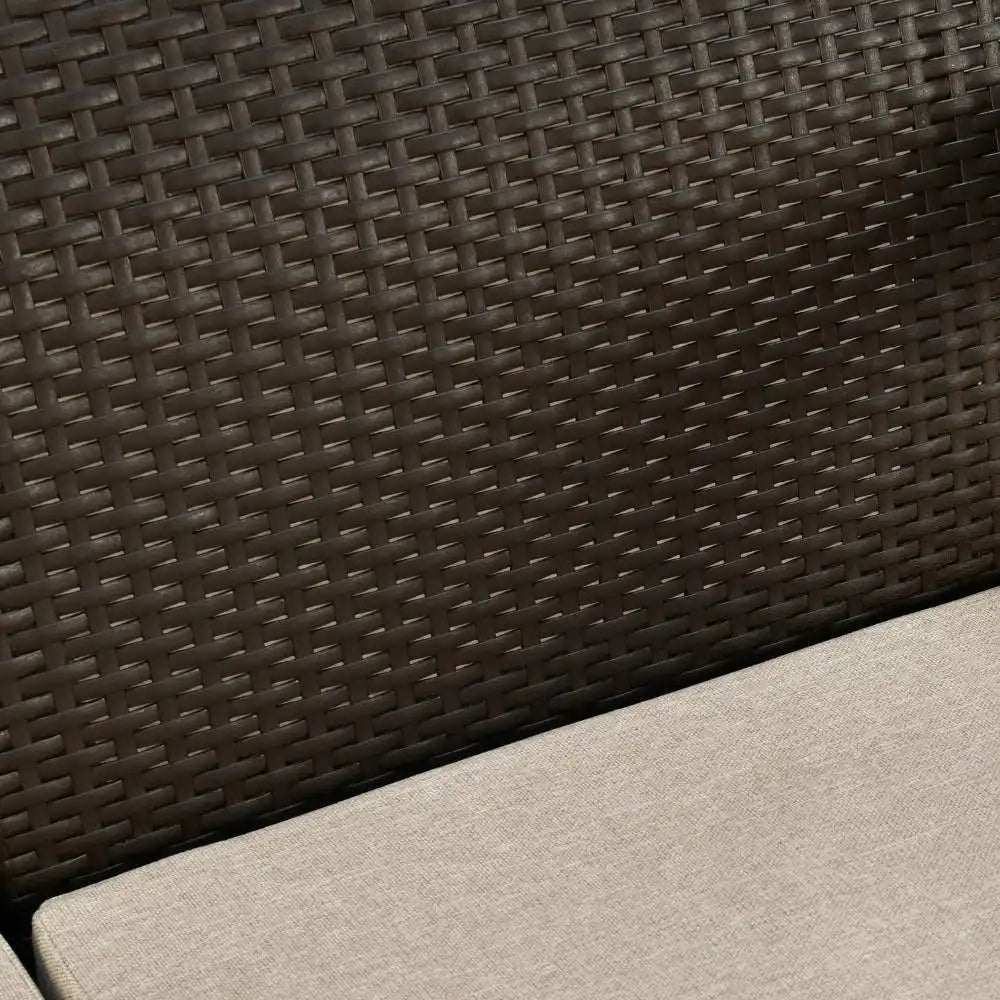 Nilkamal Goa Two Seater Plastic Sofa Set with Cushion