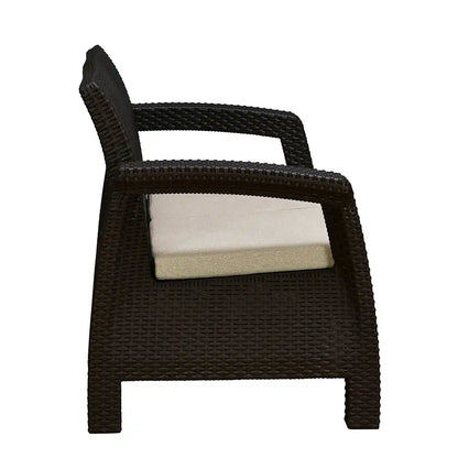 Nilkamal Goa Two Seater Plastic Sofa Set with Cushion