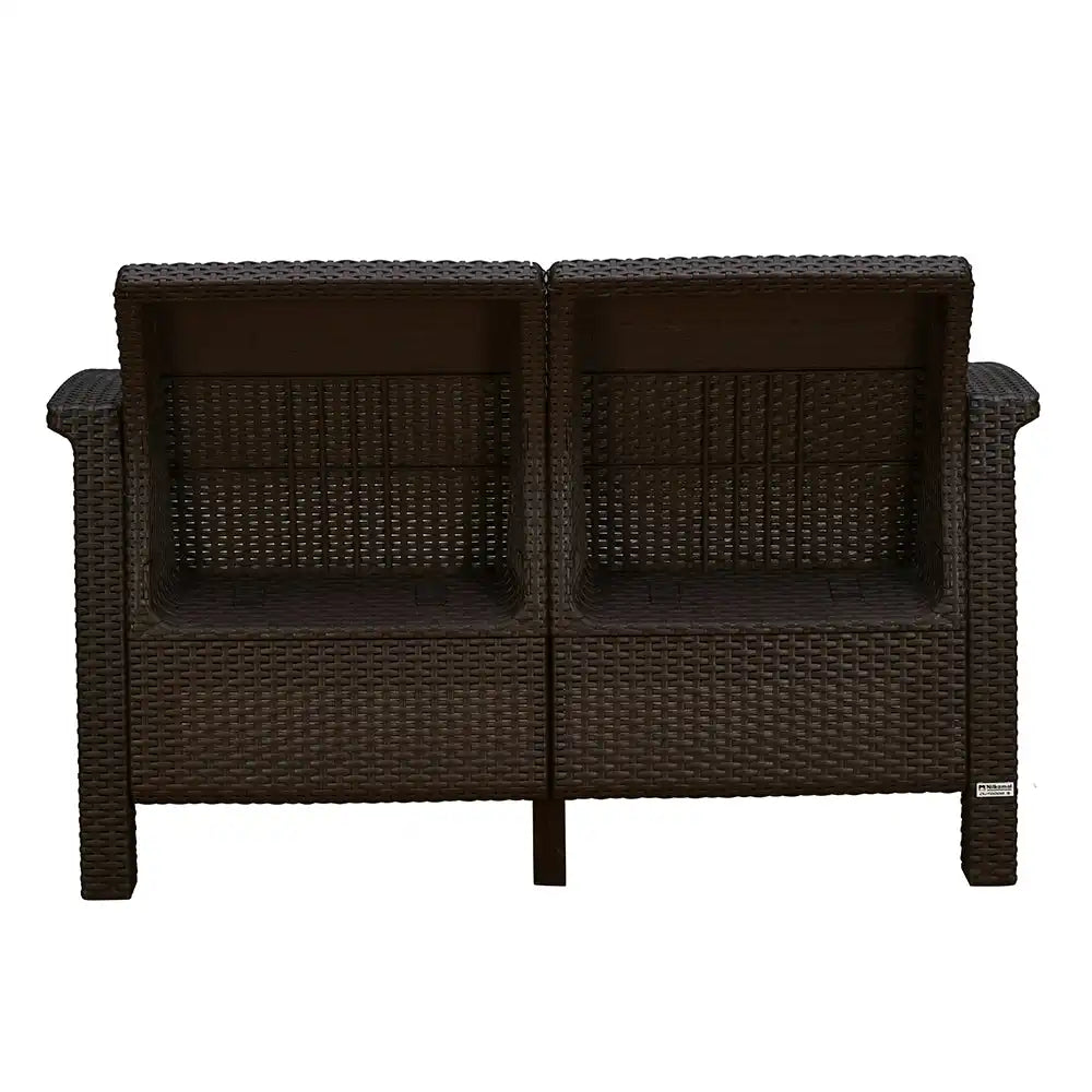 Nilkamal Goa Two Seater Plastic Sofa Set with Cushion