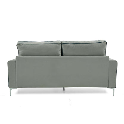 Nilkamal Boston 3 Seater Sofa (Grey & Blue)